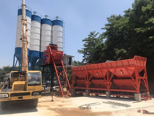75m3/H Stationary Concrete Batching Plant 60 Tph