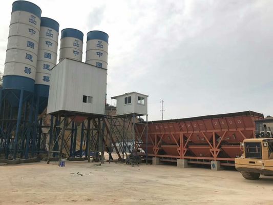 75m3/H Stationary Concrete Batching Plant 60 Tph