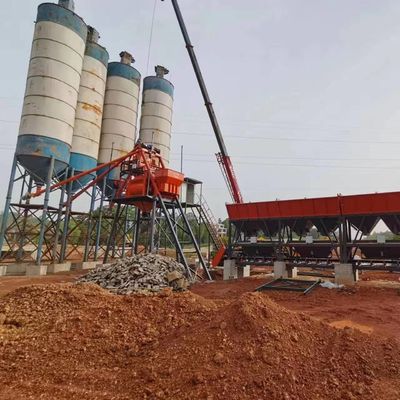Hzs 25 To 100 M3/H Small Portable Ready Mixed Concrete Batching Plant